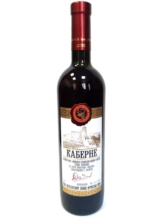 Вино "Каберне" крас сух згу Рос 0,75л 10,5% (ДЗИВ)